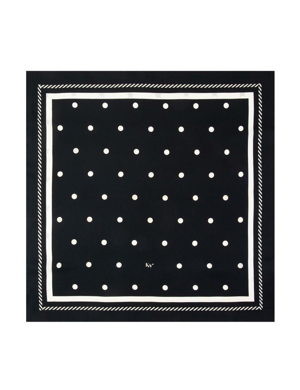 Dots & Stars - Double Sided Silk Scarf - Knotted Words