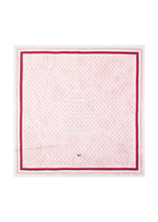 Pink Floral - Double Sided Silk Scarf - Knotted Words