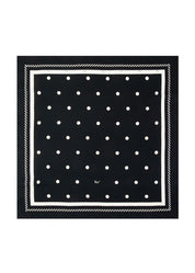 Dots & Stars - Double Sided Silk Scarf - Knotted Words