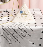 Dots & Stars - Double Sided Silk Scarf - Knotted Words